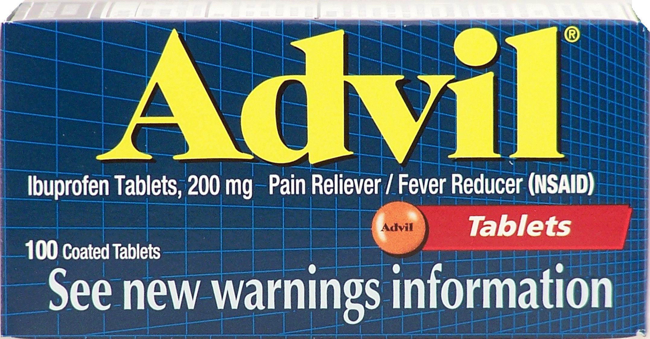 Advil Ibuprofen pain reliever/fever reducer tablets 200 mg Full-Size Picture